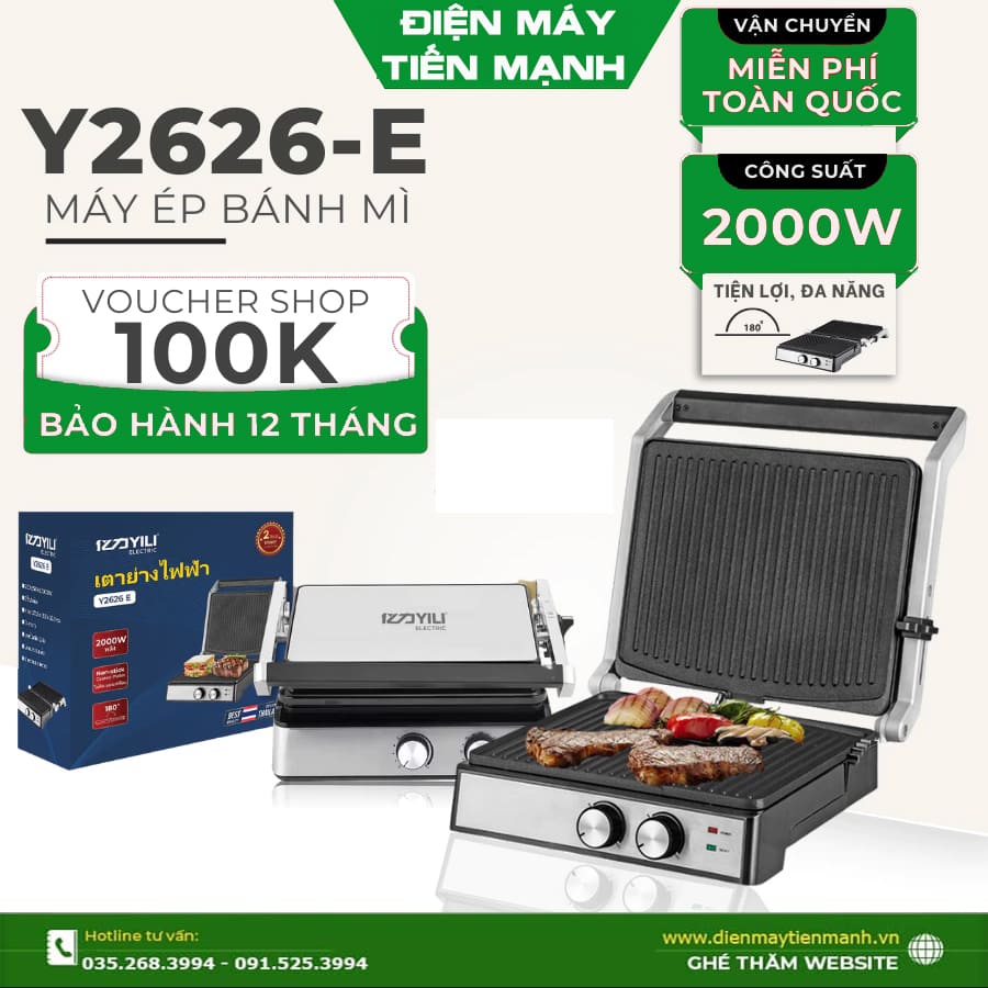 Máy kẹp bánh mỳ mini Y2626E